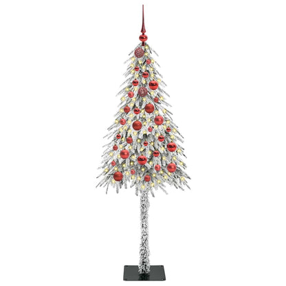 Albero di Natale con 150 LED Bianco 150 cm PE e Acciaio