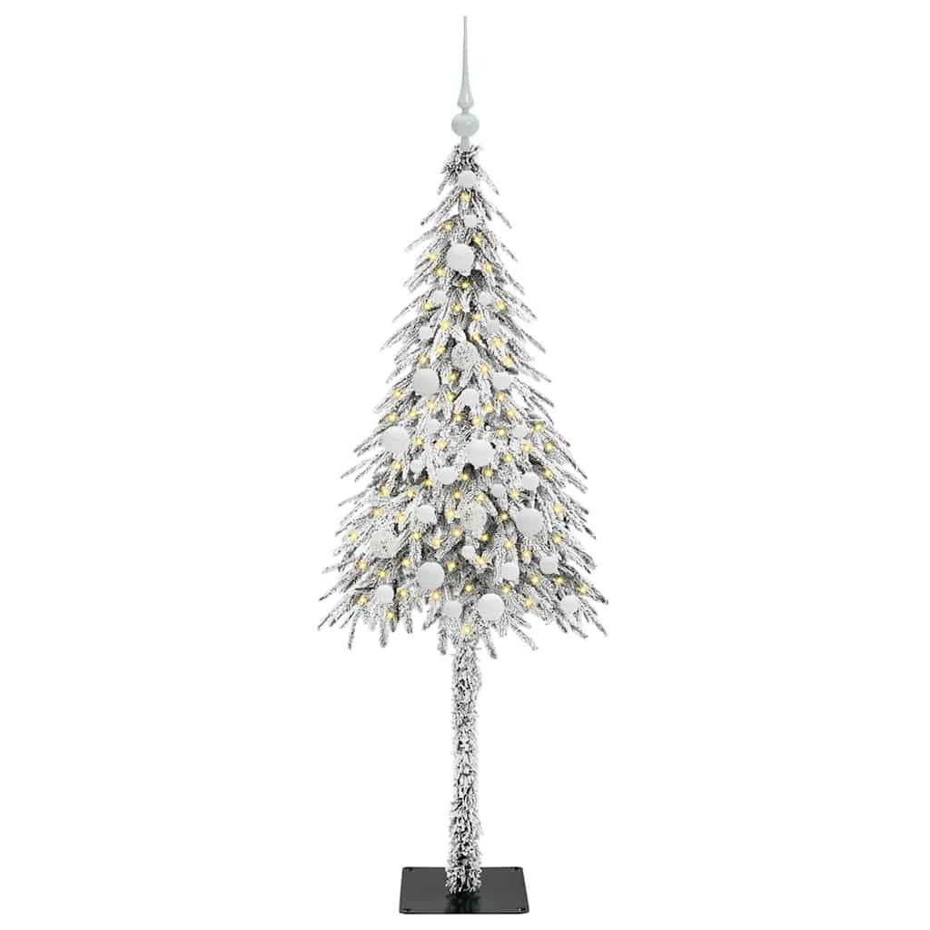 Albero di Natale con 150 LED Bianco 150 cm PE e Acciaio