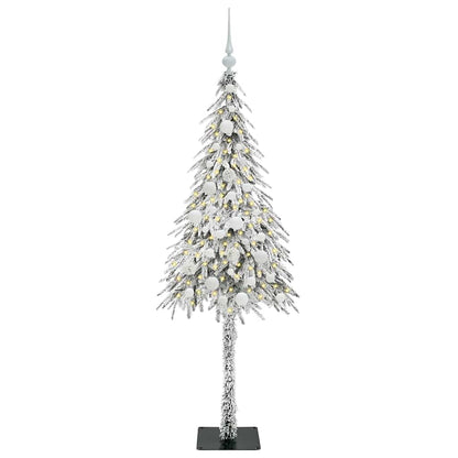 Albero di Natale con 150 LED Bianco 150 cm PE e Acciaio