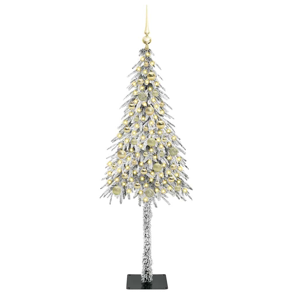 Albero di Natale con 150 LED Bianco 150 cm PE e Acciaio