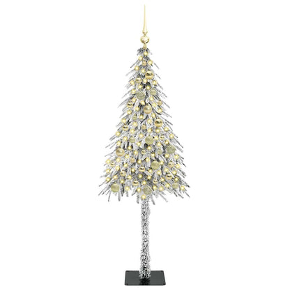 Albero di Natale con 150 LED Bianco 150 cm PE e Acciaio