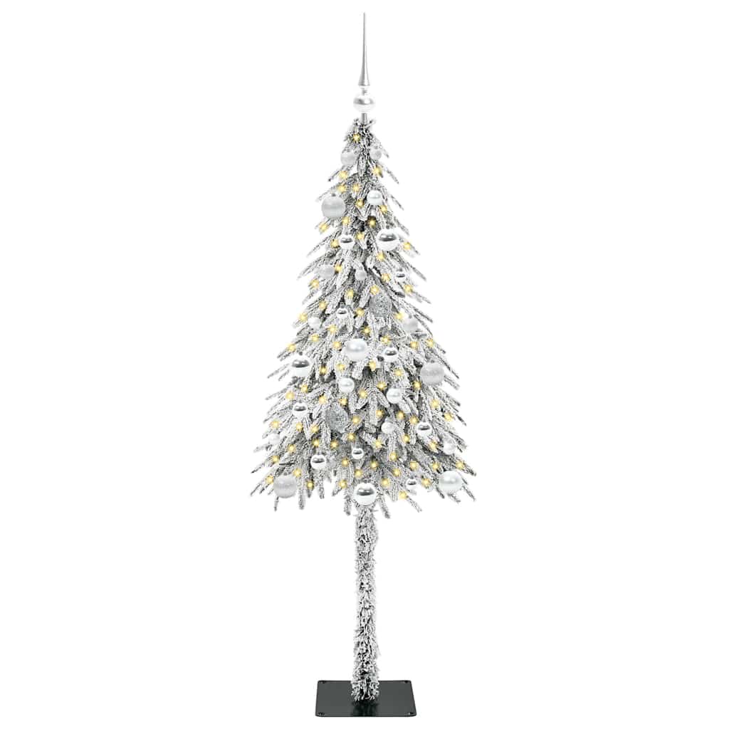 Albero di Natale con 150 LED Bianco 150 cm PE e Acciaio