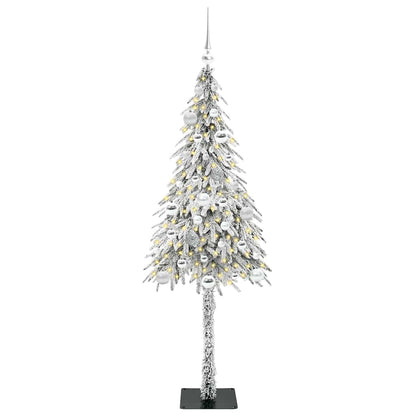 Albero di Natale con 150 LED Bianco 150 cm PE e Acciaio