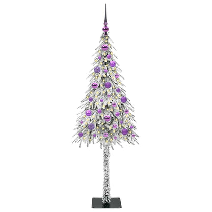 Albero di Natale con 150 LED Bianco 150 cm PE e Acciaio