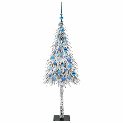 Albero di Natale con 150 LED Bianco 150 cm PE e Acciaio