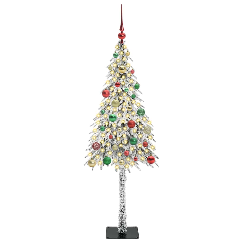 Albero di Natale con 150 LED Bianco 150 cm PE e Acciaio