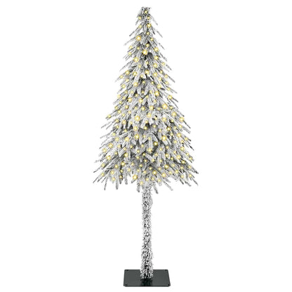 Albero di Natale con 300 LED Bianco 180 cm PE e Acciaio