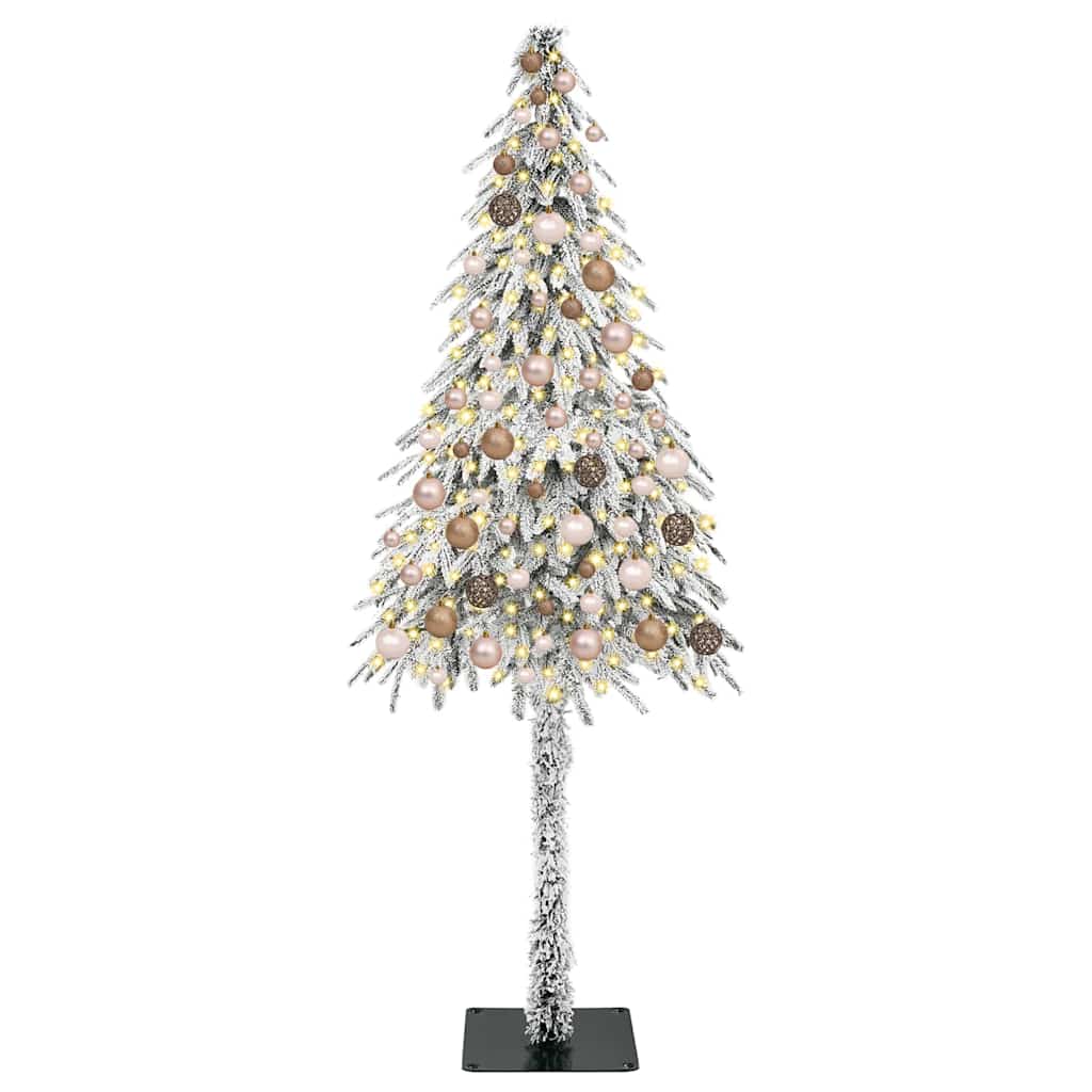 Albero di Natale con 300 LED Bianco 180 cm PE e Acciaio