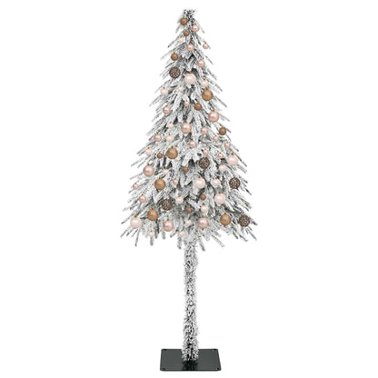 Albero di Natale con 300 LED Bianco 180 cm PE e Acciaio