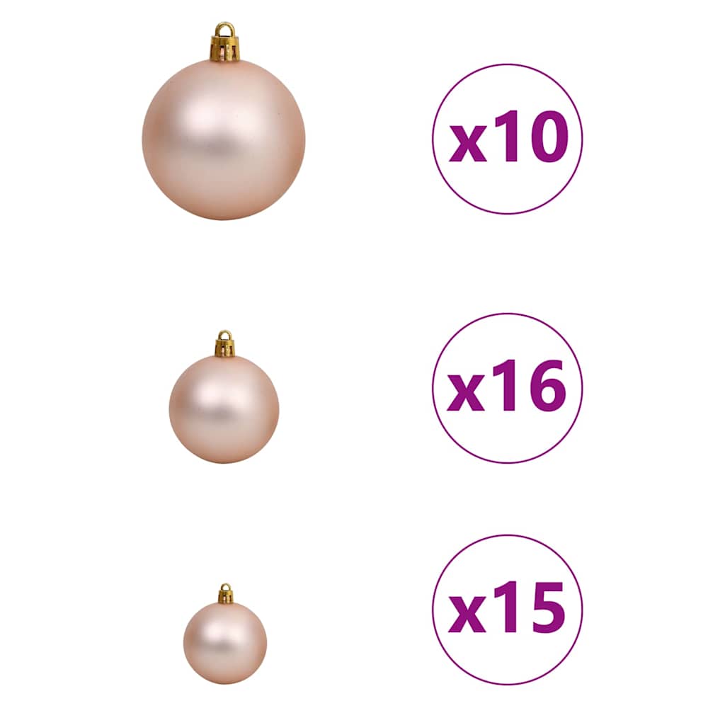 Albero di Natale con 300 LED Bianco 180 cm PE e Acciaio