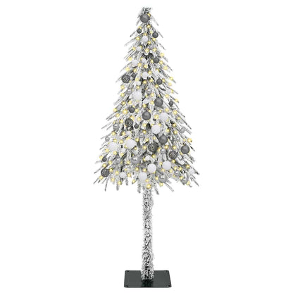 Albero di Natale con 300 LED Bianco 180 cm PE e Acciaio