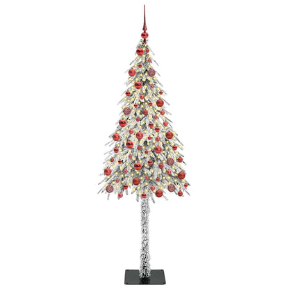Albero di Natale con 300 LED Bianco 180 cm PE e Acciaio