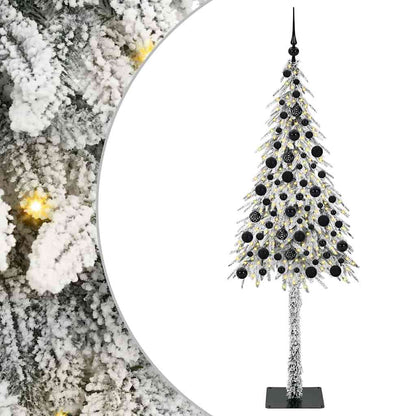 Albero di Natale con 300 LED Bianco 180 cm PE e Acciaio