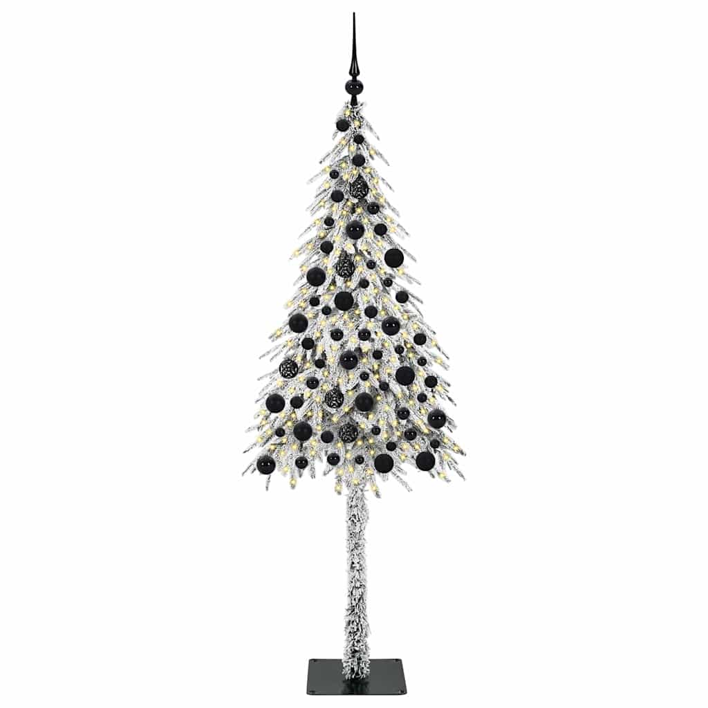 Albero di Natale con 300 LED Bianco 180 cm PE e Acciaio