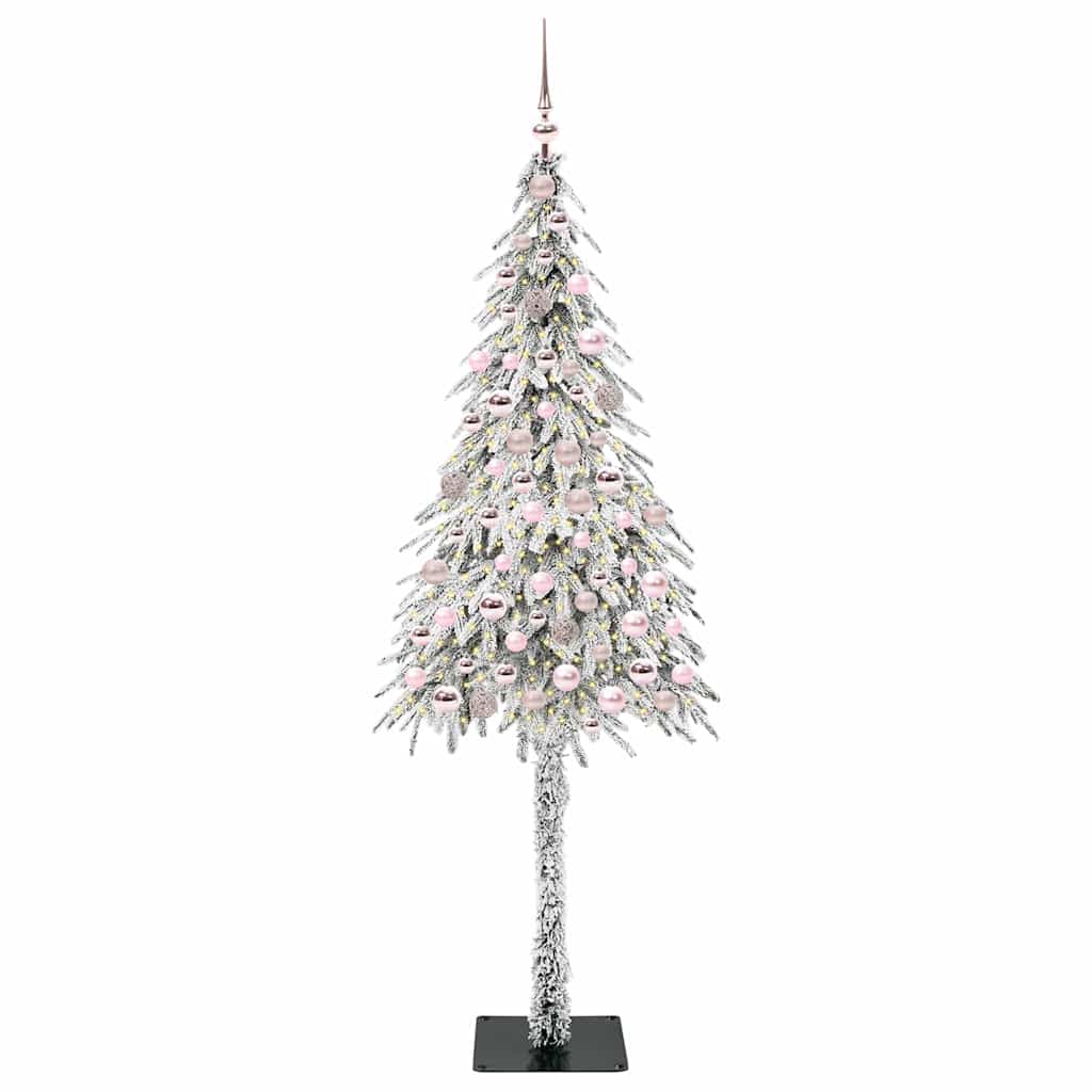 Albero di Natale con 300 LED Bianco 180 cm PE e Acciaio