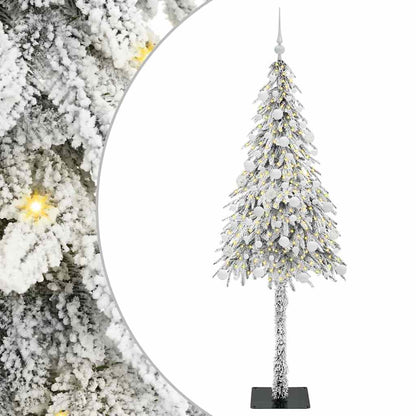 Albero di Natale con 300 LED Bianco 180 cm PE e Acciaio