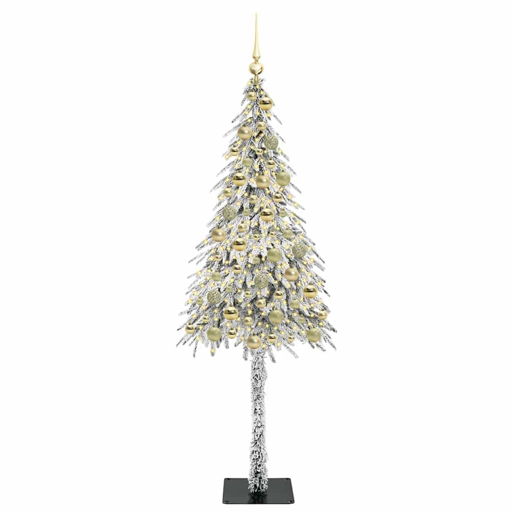 Albero di Natale con 300 LED Bianco 180 cm PE e Acciaio