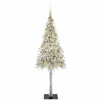 Albero di Natale con 300 LED Bianco 180 cm PE e Acciaio
