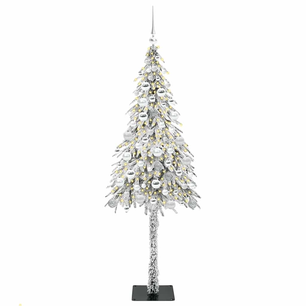 Albero di Natale con 300 LED Bianco 180 cm PE e Acciaio