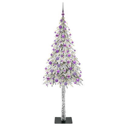 Albero di Natale con 300 LED Bianco 180 cm PE e Acciaio