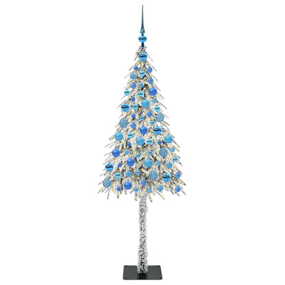 Albero di Natale con 300 LED Bianco 180 cm PE e Acciaio