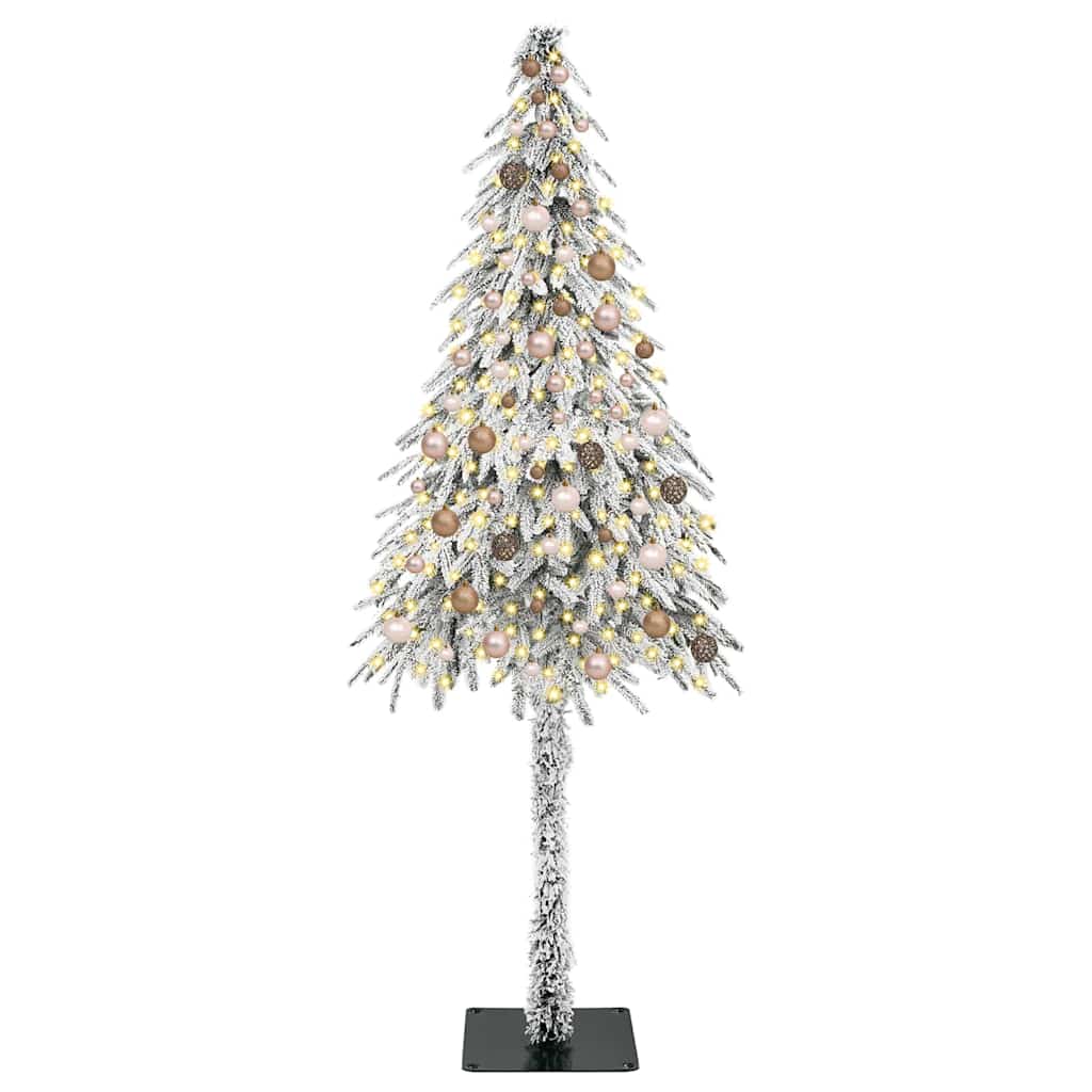 Albero di Natale con 300 LED Bianco 210 cm PE e Acciaio