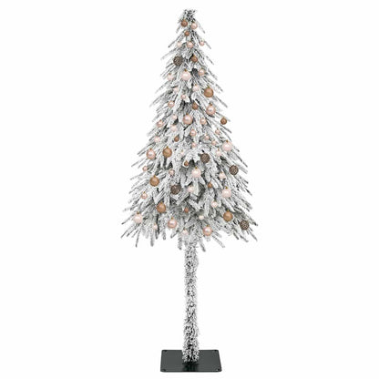 Albero di Natale con 300 LED Bianco 210 cm PE e Acciaio