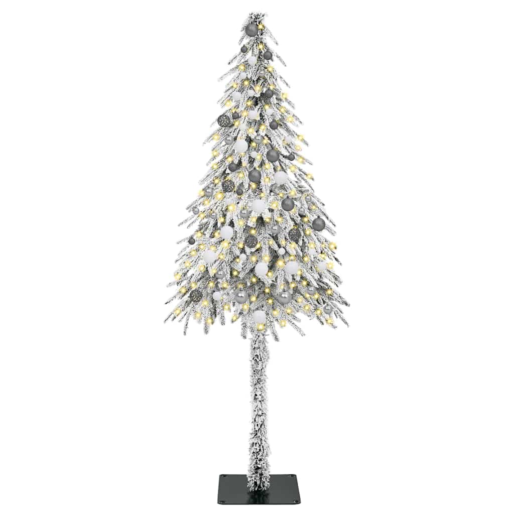Albero di Natale con 300 LED Bianco 210 cm PE e Acciaio
