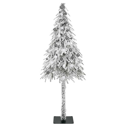 Albero di Natale con 300 LED Bianco 210 cm PE e Acciaio
