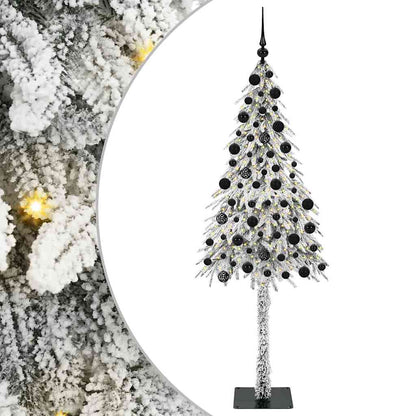 Albero di Natale con 300 LED Bianco 210 cm PE e Acciaio