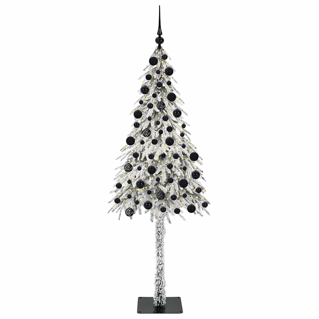 Albero di Natale con 300 LED Bianco 210 cm PE e Acciaio