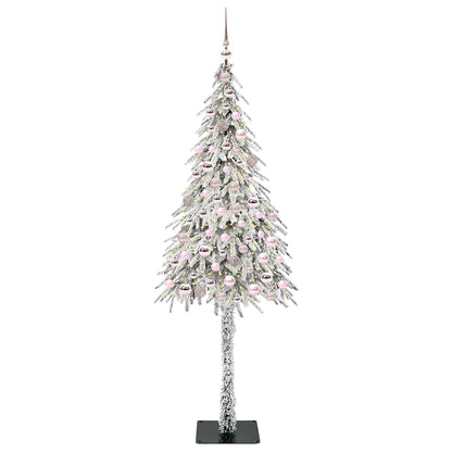 Albero di Natale con 300 LED Bianco 210 cm PE e Acciaio