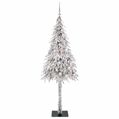Albero di Natale con 300 LED Bianco 210 cm PE e Acciaio