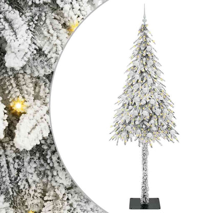 Albero di Natale con 300 LED Bianco 210 cm PE e Acciaio