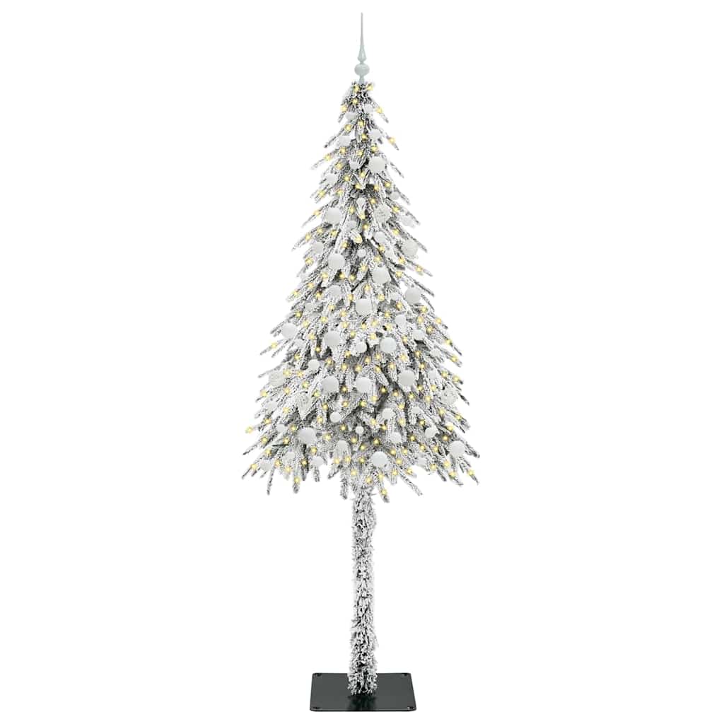 Albero di Natale con 300 LED Bianco 210 cm PE e Acciaio