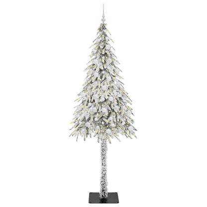 Albero di Natale con 300 LED Bianco 210 cm PE e Acciaio