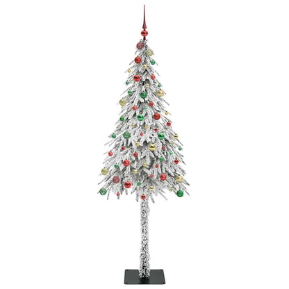 Albero di Natale con 300 LED Bianco 210 cm PE e Acciaio