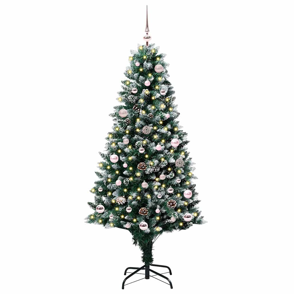 Albero di Natale artificiale con 150 LED Verde 150 cm