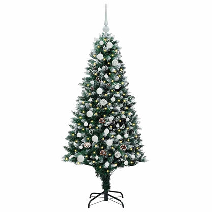 Albero di Natale artificiale con 150 LED Verde 150 cm