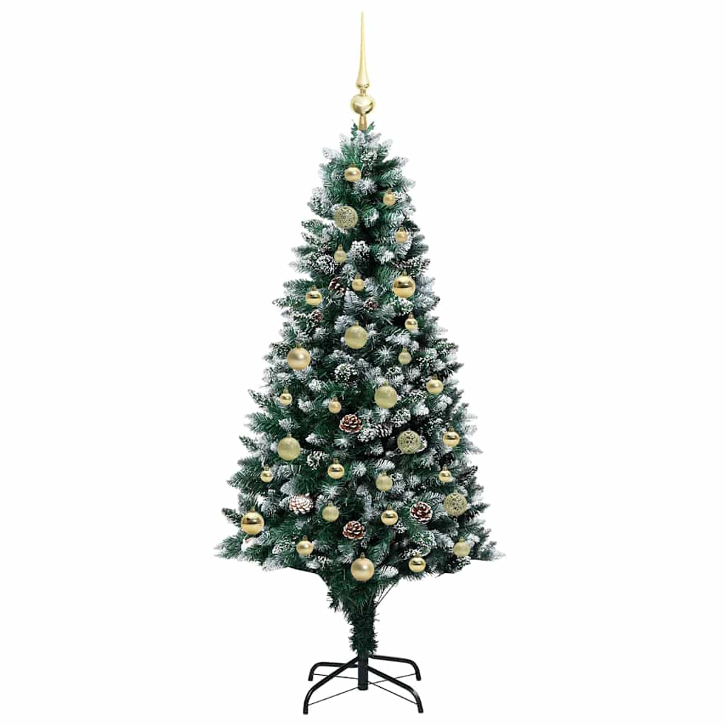 Albero di Natale artificiale con 150 LED Verde 150 cm