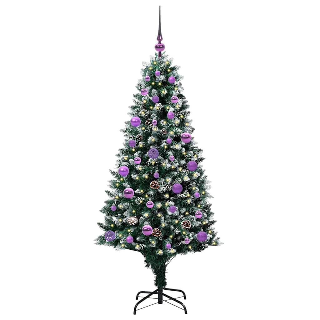 Albero di Natale artificiale con 150 LED Verde 150 cm