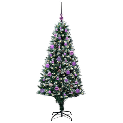 Albero di Natale artificiale con 150 LED Verde 150 cm