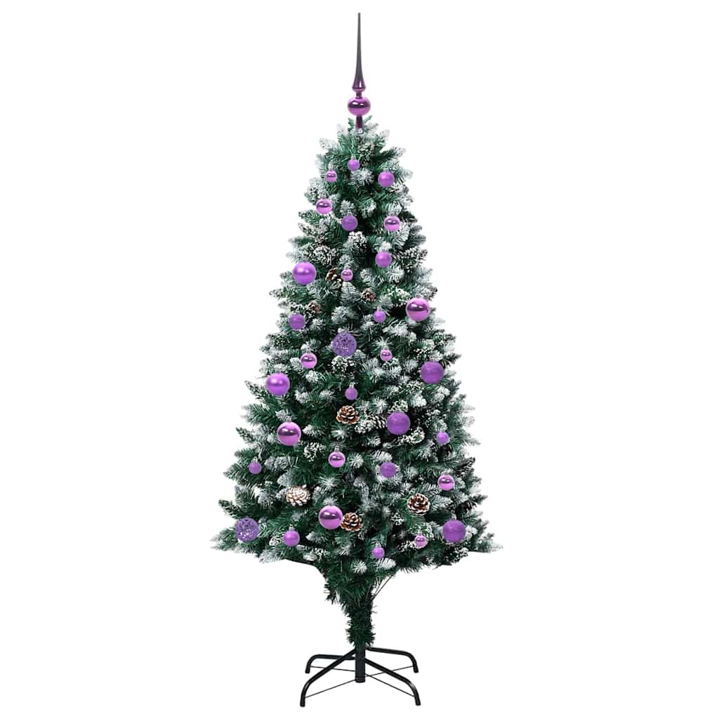 Albero di Natale artificiale con 150 LED Verde 150 cm