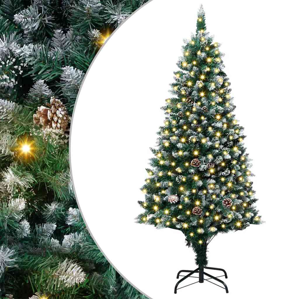 Albero di Natale artificiale con 300 LED Verde 180 cm