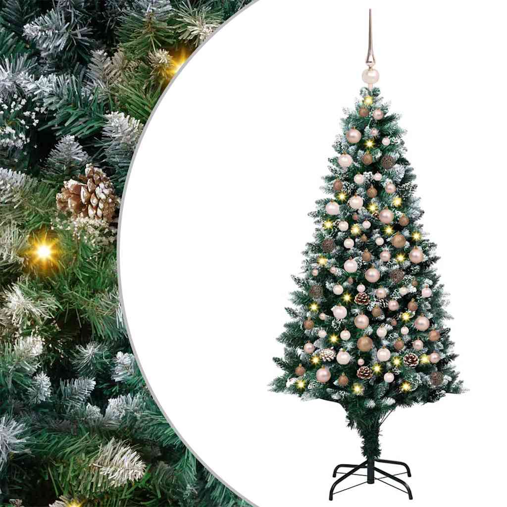 Albero di Natale artificiale con 300 LED Verde 180 cm