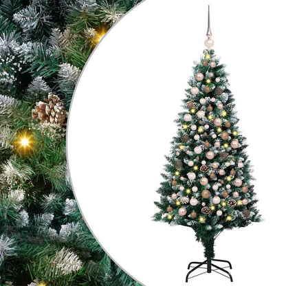 Albero di Natale artificiale con 300 LED Verde 180 cm