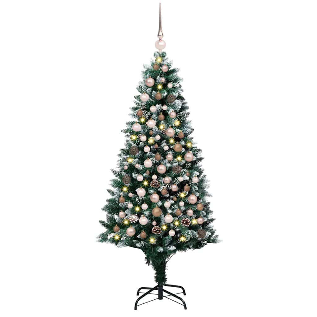 Albero di Natale artificiale con 300 LED Verde 180 cm