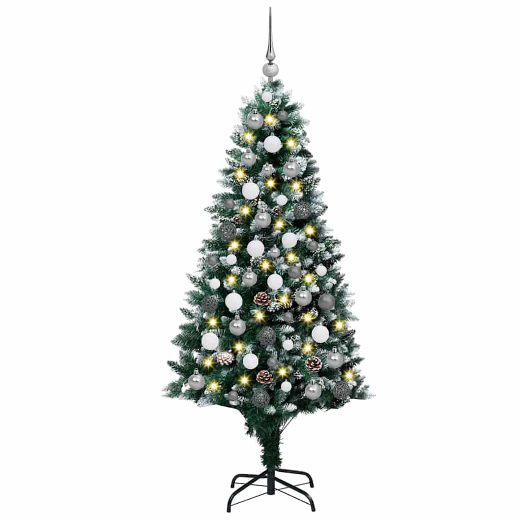 Albero di Natale artificiale con 300 LED Verde 180 cm