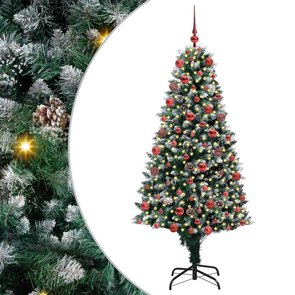Albero di Natale artificiale con 300 LED Verde 180 cm