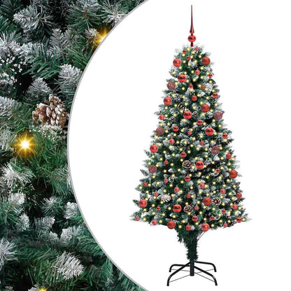 Albero di Natale artificiale con 300 LED Verde 180 cm